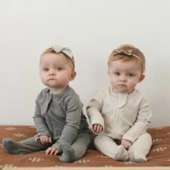 Grey Organic Cotton Ribbed Baby Zipper Pajamas 17 Grey Organic Cotton Ribbed Baby Zipper Pajamas -ROOLEE FASHION SHOP 0016 websize