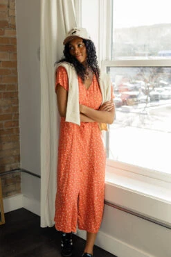 Take Me Home Button Dress -ROOLEE FASHION SHOP 028A0174