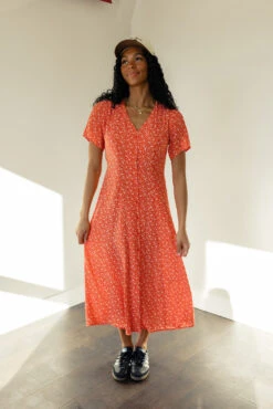 Take Me Home Button Dress -ROOLEE FASHION SHOP 028A0197 b4dc7017 b5ed 4005 aa27 22e9920ade8a