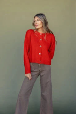 Redwood Forest Button Cardigan -ROOLEE FASHION SHOP 028A0305