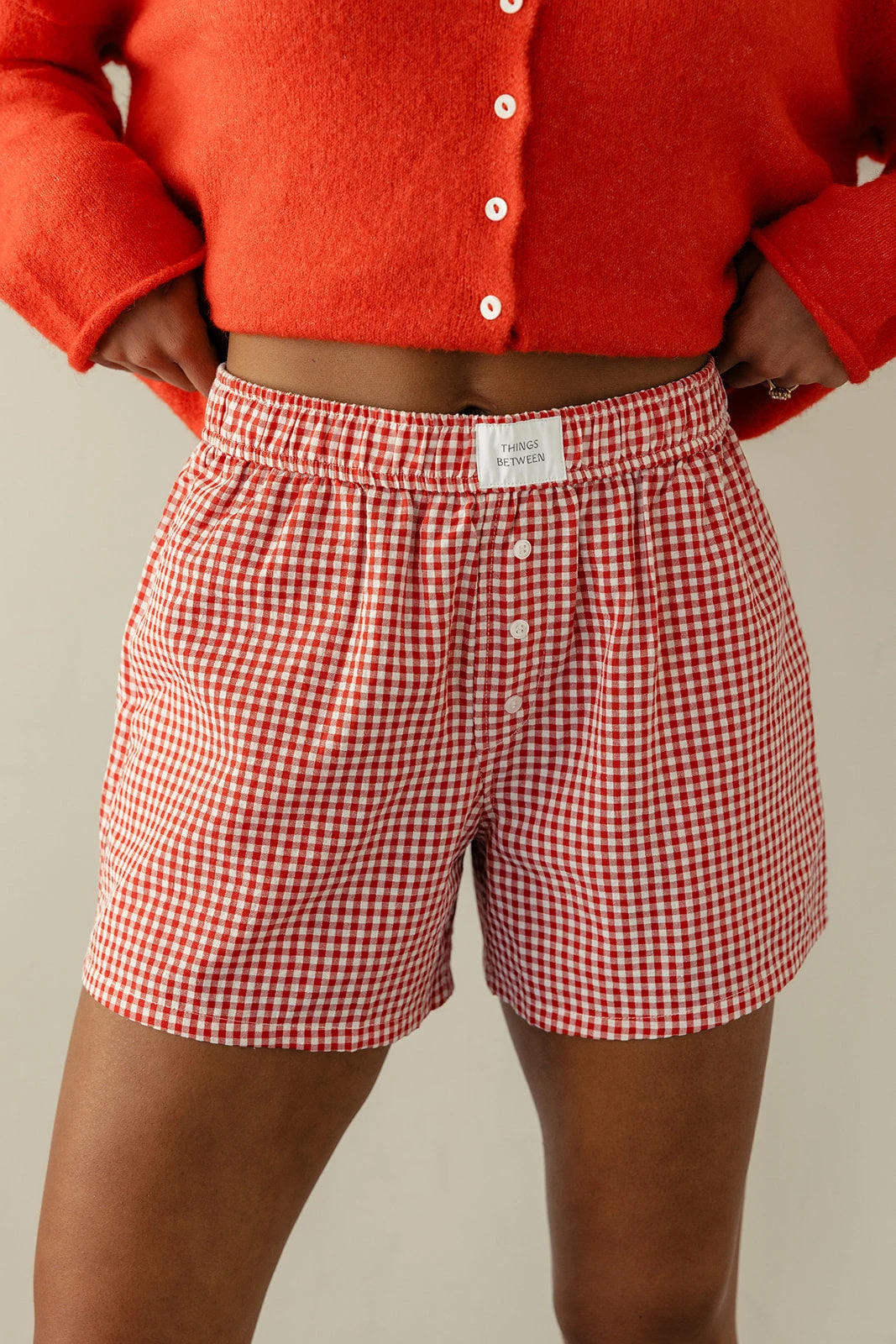 Gingham Lounge Boxers with Pockets - Lightweight Summer Shorts 14 Gingham Lounge Boxers with Pockets - Lightweight Summer Shorts - Image 12