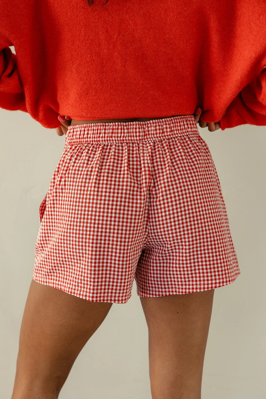 Gingham Lounge Boxers with Pockets - Lightweight Summer Shorts 15 Gingham Lounge Boxers with Pockets - Lightweight Summer Shorts - Image 13