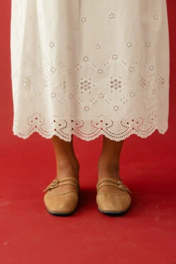 White Lace Skirt with Scalloped Hem and Elastic Waistband 13 White Lace Skirt with Scalloped Hem and Elastic Waistband -ROOLEE FASHION SHOP 028A0502