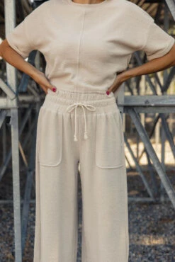 SALT Linden Heights Textured Two-Piece Set -ROOLEE FASHION SHOP 028A1208