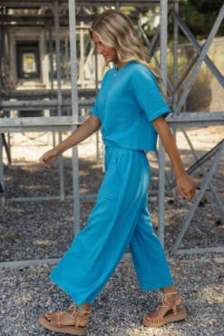 SALT Linden Heights Textured Two-Piece Set -ROOLEE FASHION SHOP 028A1267