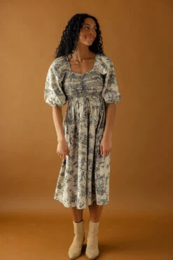 Smocked Embroidery Sweetheart Mini Dress with Pockets -ROOLEE FASHION SHOP 028A1312