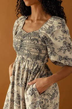 Smocked Embroidery Sweetheart Mini Dress with Pockets -ROOLEE FASHION SHOP 028A1316 a9a7e2b6 6003 4682 ac3b 45f9a4181608