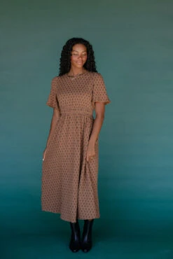 The Creek Bed Smocked Dress -ROOLEE FASHION SHOP 028A1867