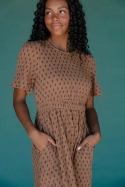 The Creek Bed Smocked Dress -ROOLEE FASHION SHOP 028A1879