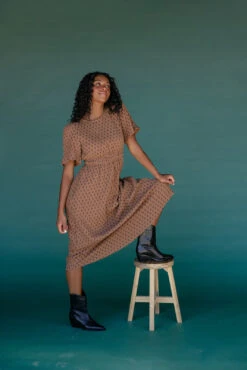 The Creek Bed Smocked Dress -ROOLEE FASHION SHOP 028A1915