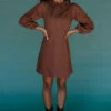 Brown Collared Long Sleeve Mini Dress - Evermore Autumn Style 1 Brown Collared Long Sleeve Mini Dress - Evermore Autumn Style -ROOLEE FASHION SHOP 028A1963 f35c5dc5 31c4 4422 bea1 12d35f31c572