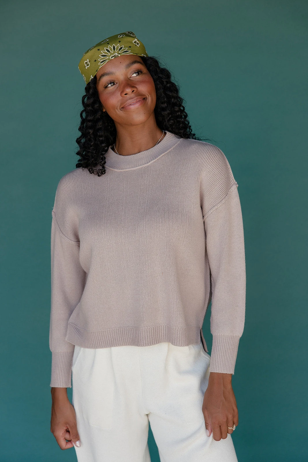 Be Cool Millie Ribbed Knit Sweater in Mauve-Brown 6 Be Cool Millie Ribbed Knit Sweater in Mauve-Brown - Image 4