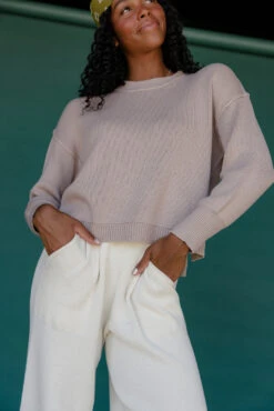 Be Cool Millie Ribbed Knit Sweater in Mauve-Brown 17 Be Cool Millie Ribbed Knit Sweater in Mauve-Brown -ROOLEE FASHION SHOP 028A2188