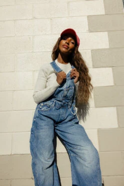 Free People Good Luck Barrel Overalls -ROOLEE FASHION SHOP 028A2201