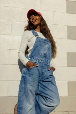 Free People Good Luck Barrel Overalls -ROOLEE FASHION SHOP 028A2235