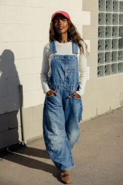 Free People Good Luck Barrel Overalls -ROOLEE FASHION SHOP 028A2298