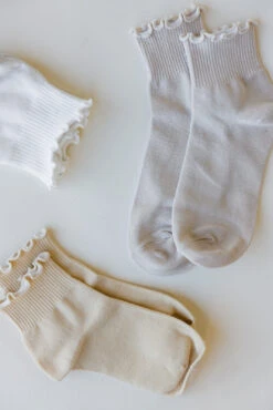 Sweet Pea Ruffle Socks - Cute Frilly Lace Trim for Girls