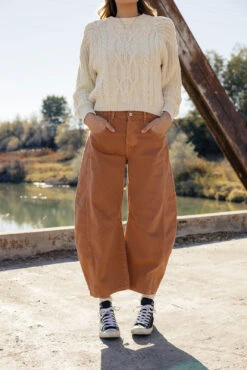 Free People Good Luck Mid Rise Barrel Jeans -ROOLEE FASHION SHOP 028A2404 a82cb259 be53 4dfc aae7 5426a32b13aa