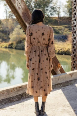 Floral Print Smocked Dress - Romantic Lace Sleeve Boho Style -ROOLEE FASHION SHOP 028A2533 563ccfa4 bc88 48ab a379 8308d5eb4637