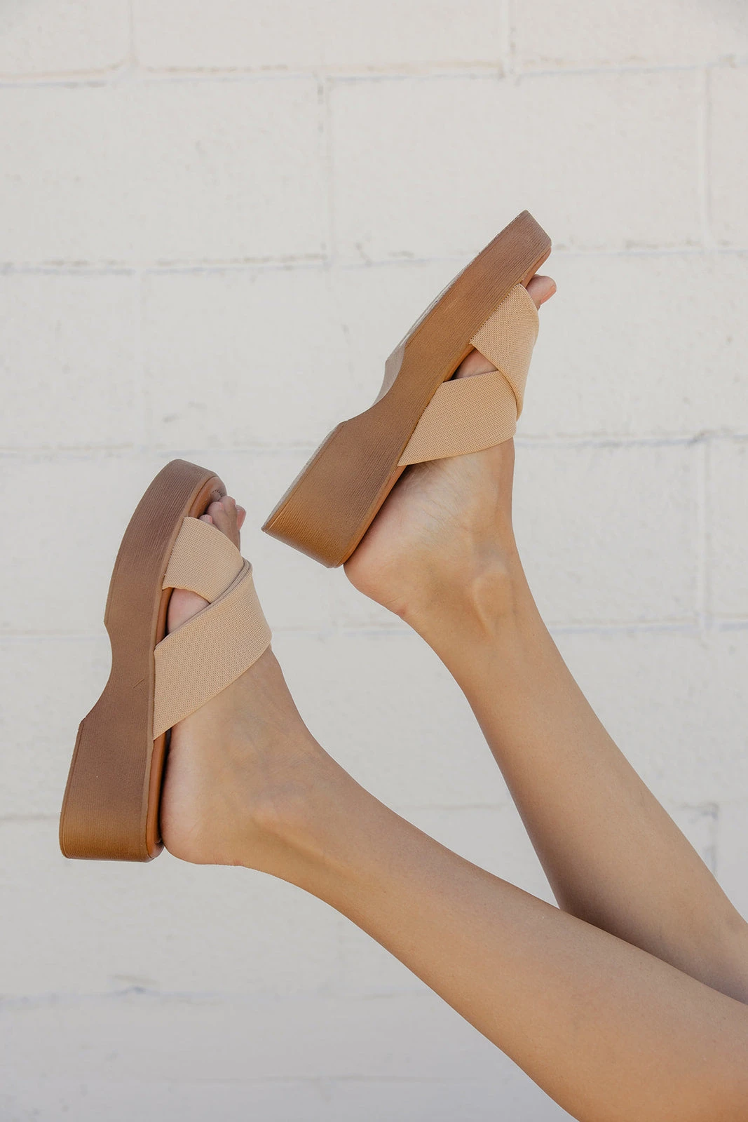 Francine Cross Platform Sandal with Comfortable Mesh Straps 4 Francine Cross Platform Sandal with Comfortable Mesh Straps - Image 2