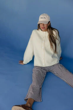 Meadowlane Balloon Sleeve Cardigan - Sunny Yellow Knit Outerwear -ROOLEE FASHION SHOP 028A2648