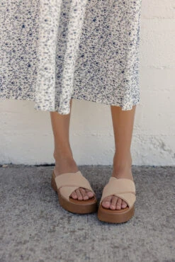 Francine Cross Platform Sandal with Comfortable Mesh Straps