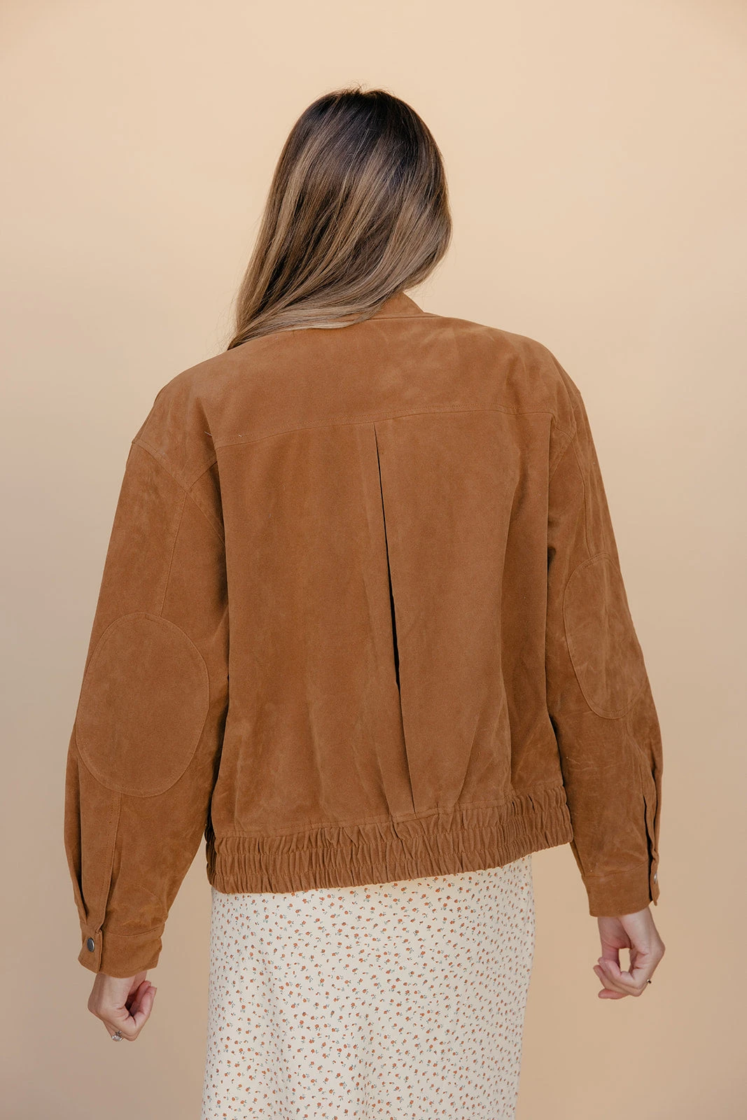 Copper Canyon Tailored Camel Suede Jacket with Zip Front 9 Copper Canyon Tailored Camel Suede Jacket with Zip Front - Image 7
