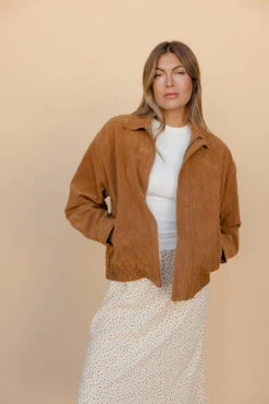 Copper Canyon Tailored Camel Suede Jacket with Zip Front 18 Copper Canyon Tailored Camel Suede Jacket with Zip Front -ROOLEE FASHION SHOP 028A2677 8d3242f4 13b7 4b99 88b6 ca7595824528
