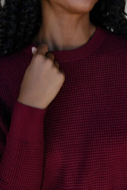 Morning Market Waffle Sweater -ROOLEE FASHION SHOP 028A2724 13d99d85 889f 444e a3a0 15303daaf5e1