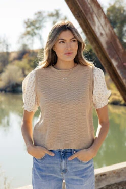 Karson Puff Sleeve Blouse -ROOLEE FASHION SHOP 028A2725