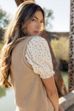 Karson Puff Sleeve Blouse -ROOLEE FASHION SHOP 028A2739