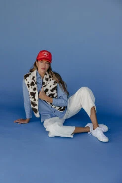 Cow Print Sherpa Vest - Cozy Western Ranch Style Highland Vest -ROOLEE FASHION SHOP 028A2757 53f00a08 d303 4fba b6f2 07c9d41080df