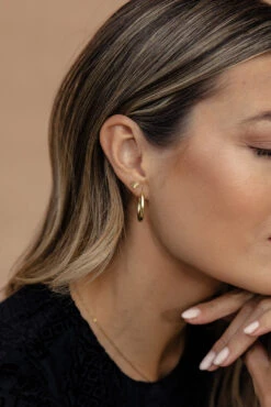 ROOLEE Something Special Gold Hoops