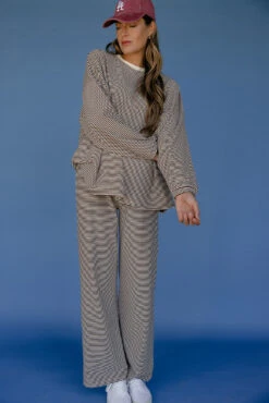 Oversized Brown Sugar Striped Pullover - Cozy Loungewear Sweater -ROOLEE FASHION SHOP 028A2872 c391ea54 9d6e 4fdf aa40 83d147ee0d3c 1