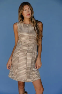 Oakwood Plaid Tank Dress