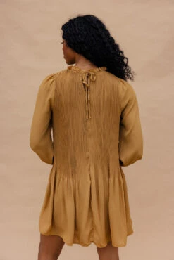 The Getaway Ruffle Neck Dress -ROOLEE FASHION SHOP 028A3254