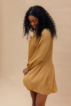 The Getaway Ruffle Neck Dress -ROOLEE FASHION SHOP 028A3272