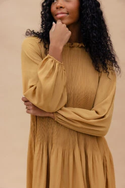 The Getaway Ruffle Neck Dress -ROOLEE FASHION SHOP 028A3294