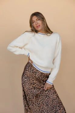 Coastal Trim Sweater -ROOLEE FASHION SHOP 028A3363