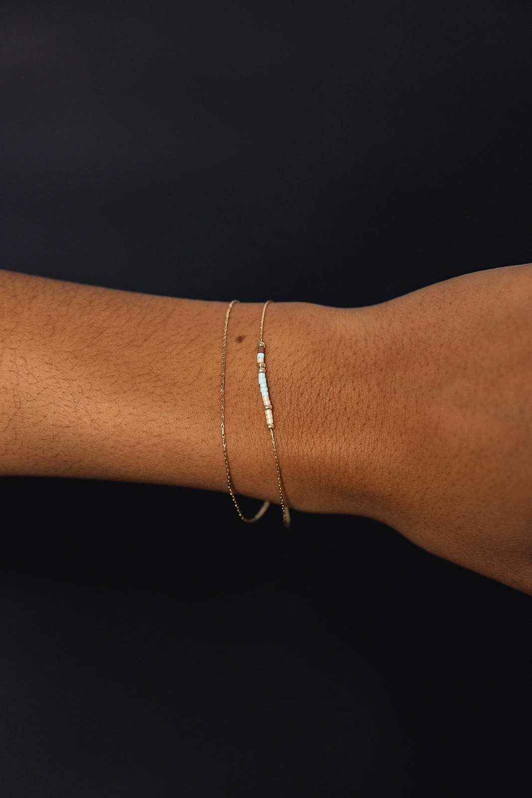 ROOLEE Noe Beaded Bracelet - Delicate Double-Strand Jewelry 4 ROOLEE Noe Beaded Bracelet - Delicate Double-Strand Jewelry - Image 2