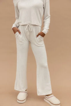 Cozy Wide-Leg Lounge Bottoms - Festive Comfort for Every Day