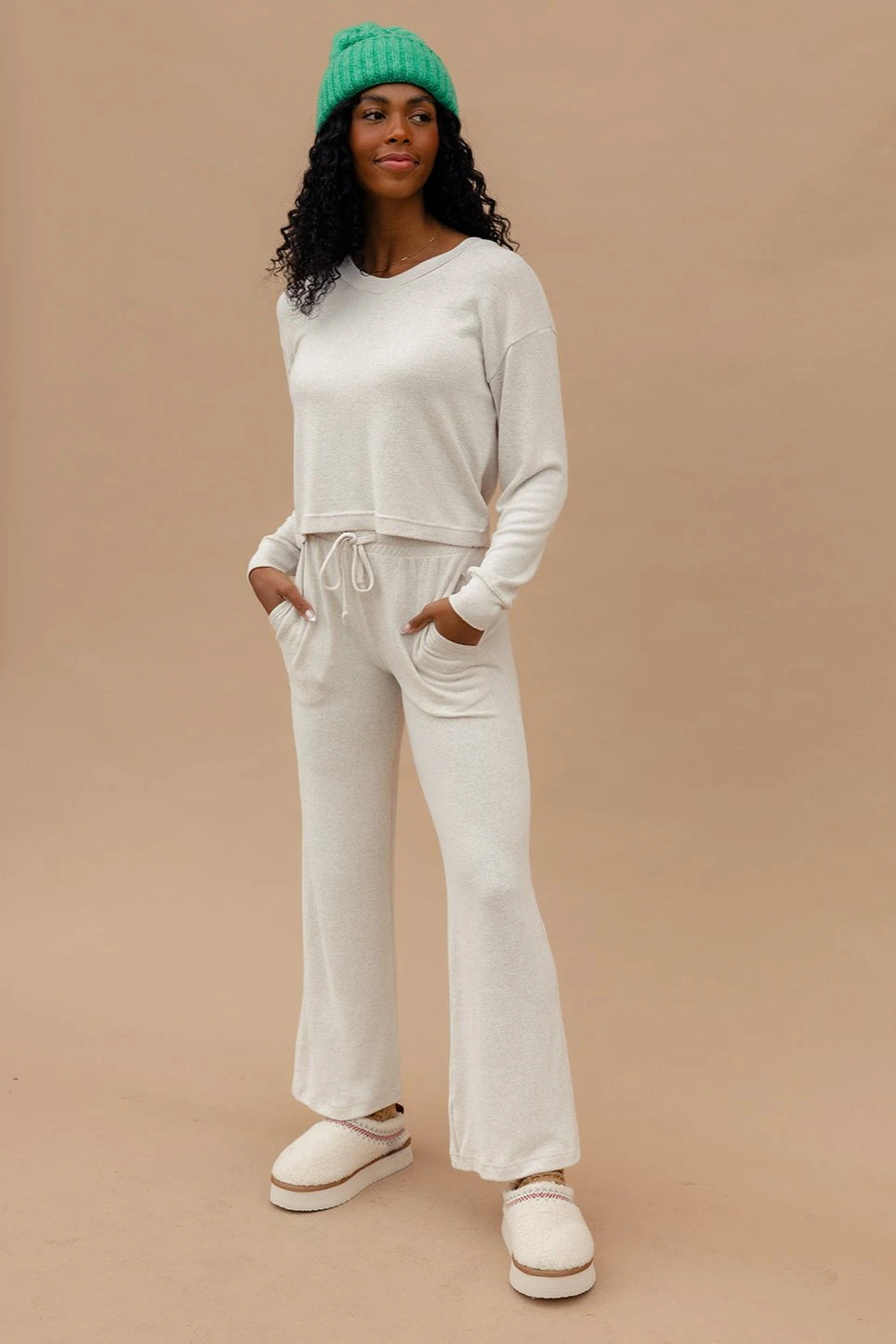 Cozy Wide-Leg Lounge Bottoms - Festive Comfort for Every Day 4 Cozy Wide-Leg Lounge Bottoms - Festive Comfort for Every Day - Image 2