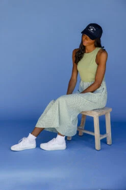 Green Gingham Tank Dress with Pockets - Casual Summer Midi 13 Green Gingham Tank Dress with Pockets - Casual Summer Midi -ROOLEE FASHION SHOP 028A3766 ec5990d1 69c4 457a adb4 94c647510f7c