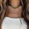 Handcrafted Genuine Green Jade Necklace with Gold-Filled Starfish Pendant -ROOLEE FASHION SHOP 028A4085