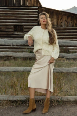 Champagne Silk Slip Skirt - Dream On Elegant Midi Skirt 15 Champagne Silk Slip Skirt - Dream On Elegant Midi Skirt -ROOLEE FASHION SHOP 028A4381