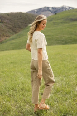 Austin Mid Rise Barrel Jeans - Relaxed Cropped Denim 15 Austin Mid Rise Barrel Jeans - Relaxed Cropped Denim -ROOLEE FASHION SHOP 028A4823