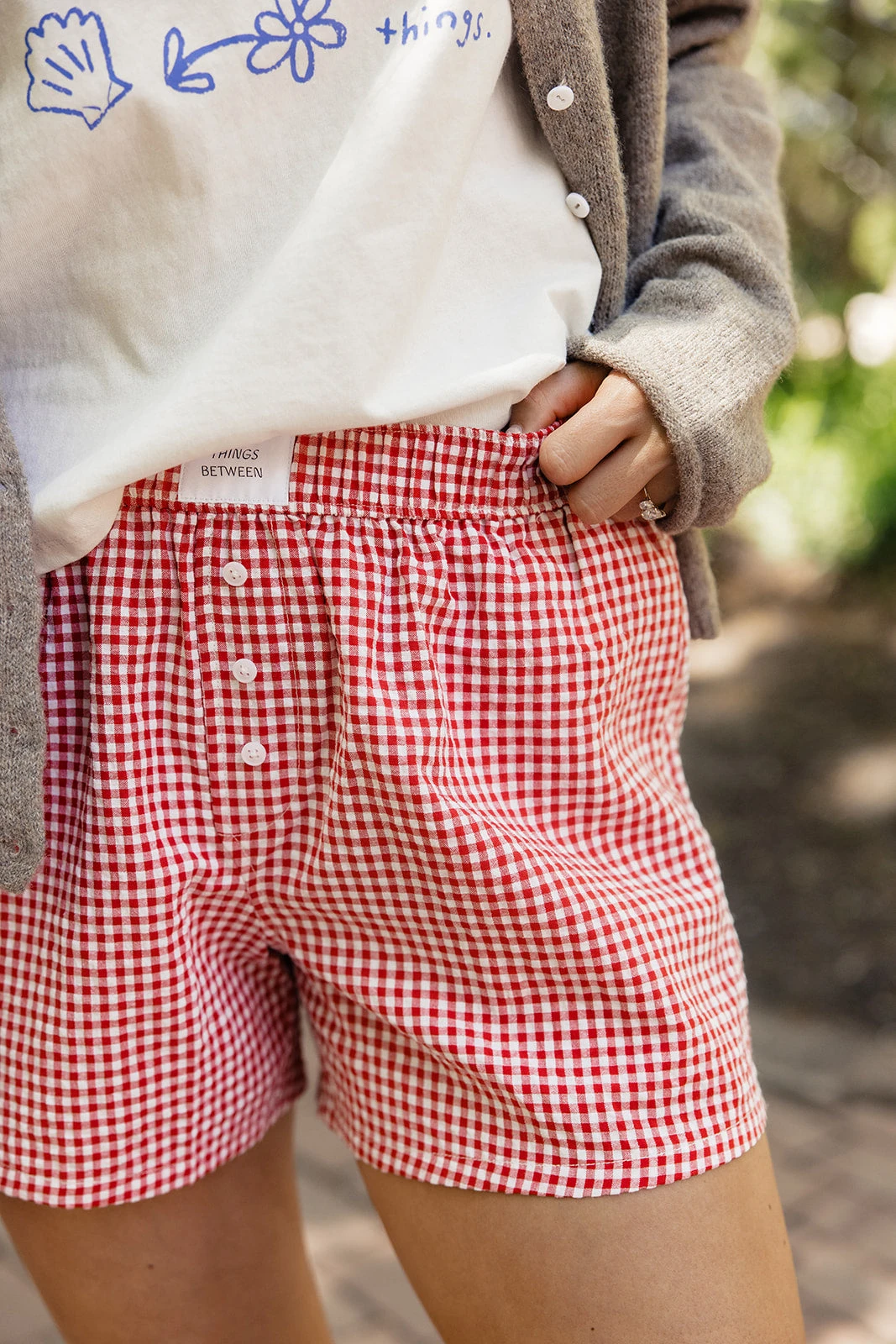 Gingham Lounge Boxers with Pockets - Lightweight Summer Shorts 20 Gingham Lounge Boxers with Pockets - Lightweight Summer Shorts - Image 18
