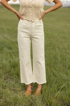 Wide Leg Frayed Hem Pants - Colman Style -ROOLEE FASHION SHOP 028A5140