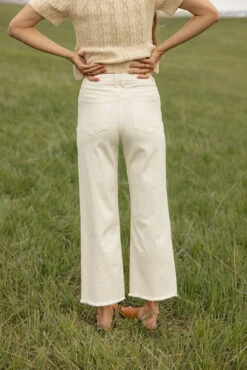 Wide Leg Frayed Hem Pants - Colman Style -ROOLEE FASHION SHOP 028A5142