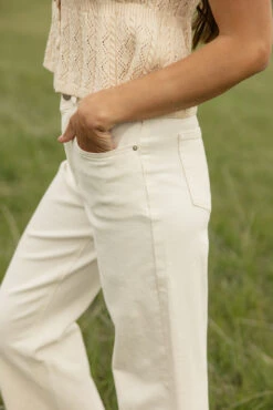 Wide Leg Frayed Hem Pants - Colman Style -ROOLEE FASHION SHOP 028A5144